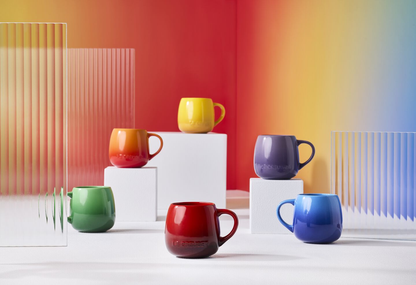 Rainbow Coupe Mugs Rainbow Coupe Mugs